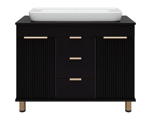 Тумба с раковиной Brevita Enfida 100 УТ000015095 Черная матовая