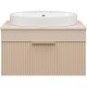 Тумба с раковиной Brevita Enfida 70 УТ000014443 подвесная Бежевая матовая