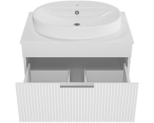 Тумба с раковиной Brevita Enfida 70 УТ000014764 подвесная Белая матовая