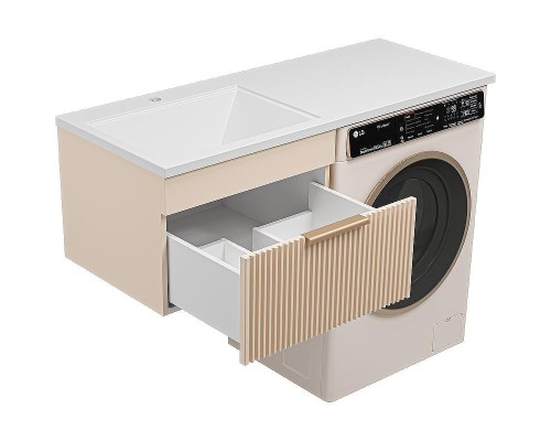 Тумба с раковиной Brevita Enfida 120 L УТ000016094 подвесная Бежевая матовая