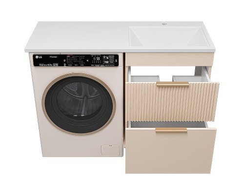 Тумба с раковиной Brevita Enfida 120 R УТ000016091 Бежевая матовая