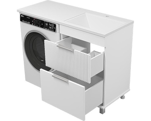 Тумба с раковиной Brevita Enfida 120 R УТ000016092 Белая матовая