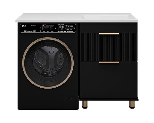 Тумба с раковиной Brevita Enfida 120 R УТ000016093 Черная матовая