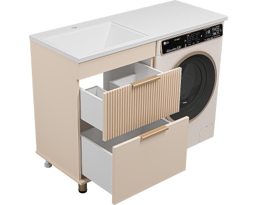 Тумба под раковину Brevita Enfida 120 ENF-07060-032Я Бежевая матовая