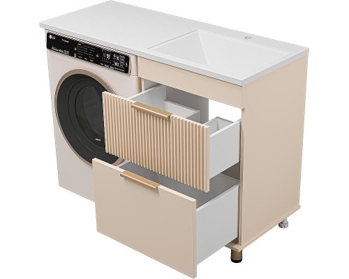 Тумба под раковину Brevita Enfida 120 ENF-07060-032Я Бежевая матовая