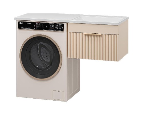 Тумба под раковину Brevita Enfida 120 ENF-09060-031Я подвесная Бежевая матовая