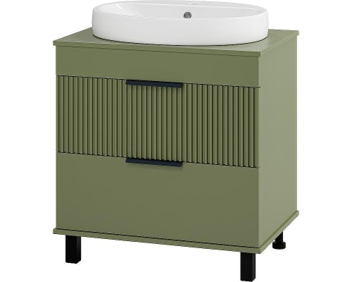 Тумба с раковиной Brevita Enfida 70 УТ000022839 Зеленая матовая