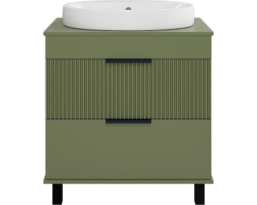 Тумба с раковиной Brevita Enfida 70 УТ000022839 Зеленая матовая