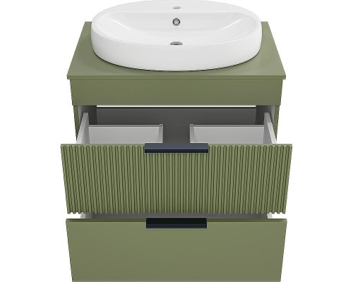 Тумба с раковиной Brevita Enfida 70 УТ000022839 Зеленая матовая