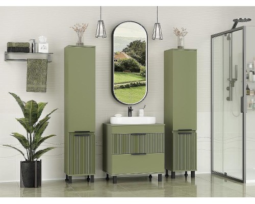 Тумба с раковиной Brevita Enfida 70 УТ000022839 Зеленая матовая