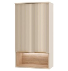 Подвесной шкаф Brevita Enfida 60 ENF-08060-031 над стиральной машиной Бежевый матовый Дуб Сонома светлый