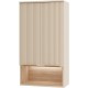 Подвесной шкаф Brevita Enfida 60 ENF-08060-031 над стиральной машиной Бежевый матовый Дуб Сонома светлый