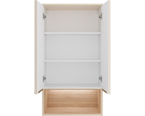 Подвесной шкаф Brevita Enfida 60 ENF-08060-031 над стиральной машиной Бежевый матовый Дуб Сонома светлый