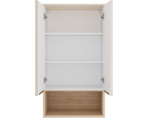 Подвесной шкаф Brevita Enfida 60 ENF-08060-031 над стиральной машиной Бежевый матовый Дуб Сонома светлый