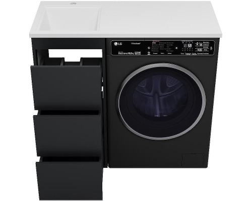 Тумба с раковиной Brevita Grafit 100 L УТ000015083 Графит матовый