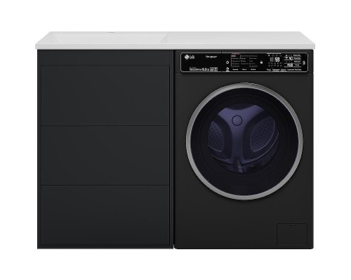 Тумба с раковиной Brevita Grafit 120 L УТ000015085 Графит матовый