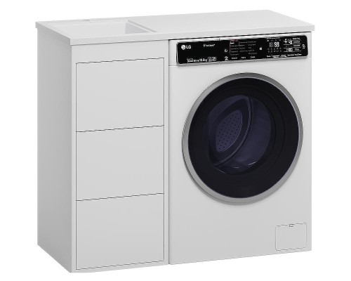 Тумба под раковину Brevita Grafit 100 GRA-01040-023Я Белая матовая