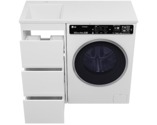 Тумба под раковину Brevita Grafit 100 GRA-01040-023Я Белая матовая