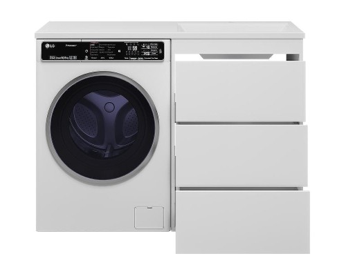 Тумба под раковину Brevita Grafit 120 GRA-01060-023Я Белая матовая