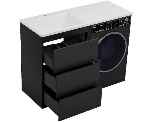 Тумба под раковину Brevita Grafit 120 GRA-01060-013Я Графит матовый