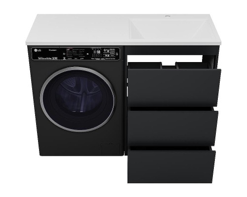 Тумба под раковину Brevita Grafit 120 GRA-01060-013Я Графит матовый