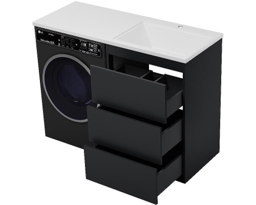 Тумба под раковину Brevita Grafit 120 GRA-01060-013Я Графит матовый