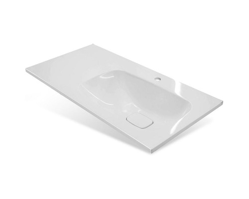 Тумба с раковиной Brevita Lumus 90 R УТ000025490 Серая матовая Дуб Галифакс олово