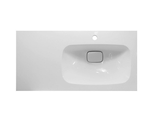 Тумба с раковиной Brevita Lumus 90 R УТ000025490 Серая матовая Дуб Галифакс олово