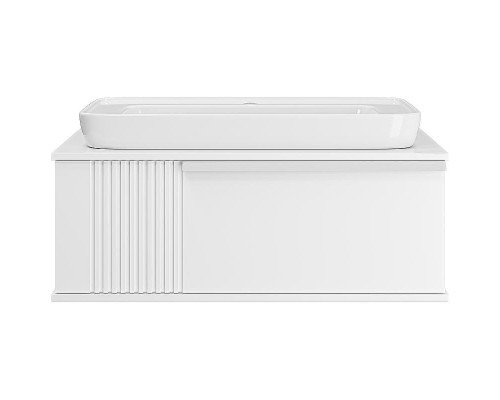 Тумба с раковиной Brevita Savoy 90 УТ000014905 подвесная Белая матовая