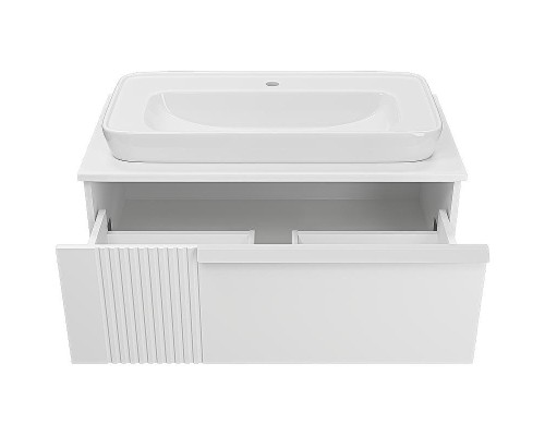 Тумба с раковиной Brevita Savoy 90 УТ000014905 подвесная Белая матовая