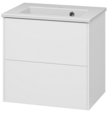 Тумба с раковиной Brevita Toy 50 УТ000025658 подвесная Белая глянцевая