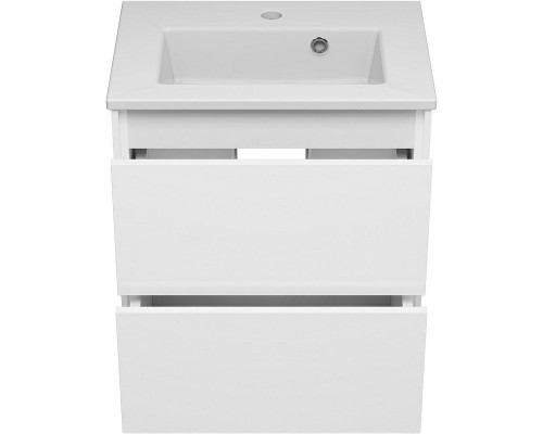 Тумба с раковиной Brevita Toy 50 УТ000025658 подвесная Белая глянцевая