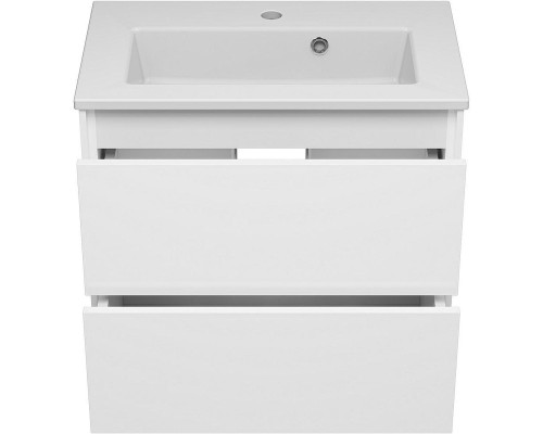 Тумба с раковиной Brevita Toy 60 УТ000025659 подвесная Белая глянцевая