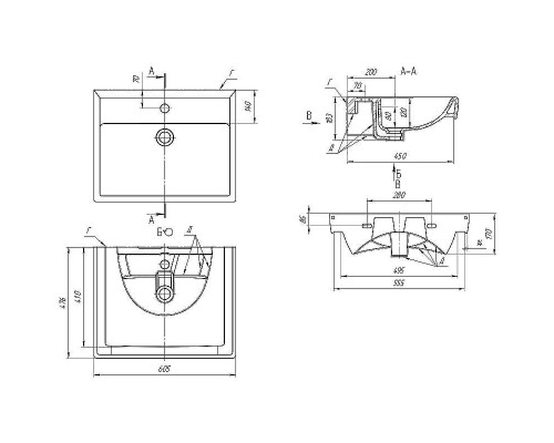 Тумба с раковиной Brevita Vega 60 УТ000022674 подвесная Зеленая матовая Золото