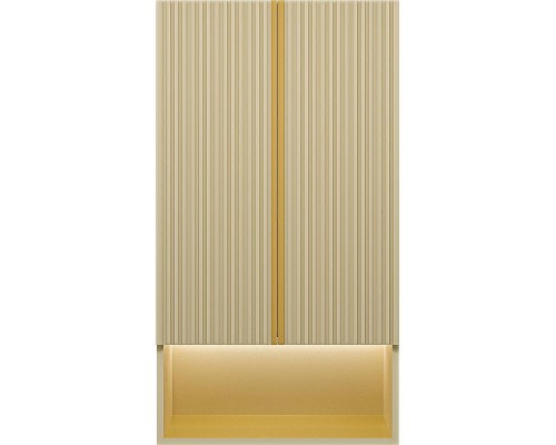 Подвесной шкаф Brevita Vega 60 VEG-08060-031 над стиральной машиной Бежевый матовый Золото