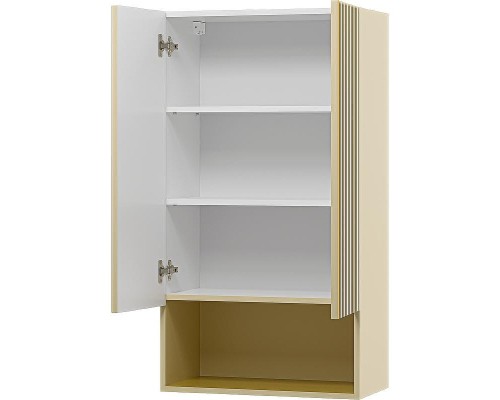 Подвесной шкаф Brevita Vega 60 VEG-08060-031 над стиральной машиной Бежевый матовый Золото