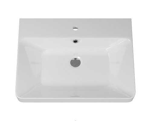 Тумба с раковиной Brevita Victory 60 УТ000015997 подвесная Зеленая матовая