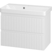 Тумба с раковиной Brevita Victory 70 УТ000015994 подвесная Белая матовая