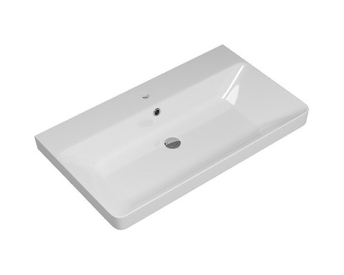 Тумба с раковиной Brevita Victory 80 УТ000015999 подвесная Зеленая матовая