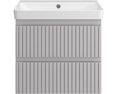 Тумба с раковиной Brevita Victory 60 УТ000025788 подвесная Серый шелк