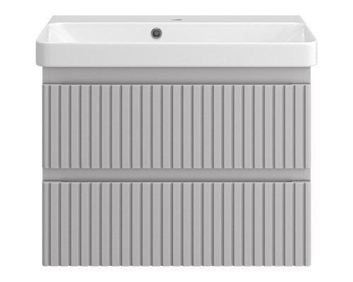 Тумба с раковиной Brevita Victory 70 УТ000025789 подвесная Серый шелк