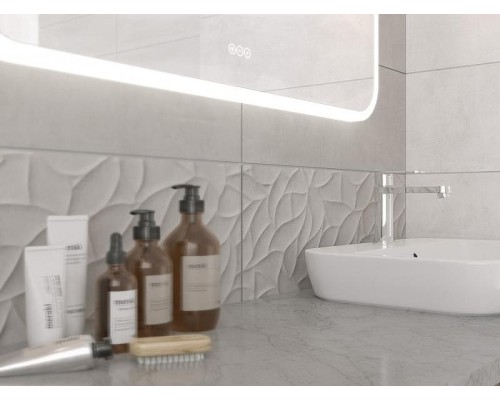 Зеркало Cersanit Led 070 Design Pro 80 KN-LU-LED070*80-p-Os с подсветкой с диммером, часами, подогревом и функцией Bluetooth