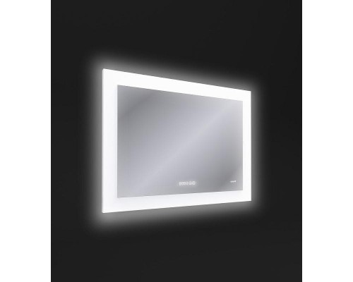 Зеркало Cersanit Led 060 Design Pro 80 KN-LU-LED060*80-p-Os с подсветкой с диммером, часами и подогревом