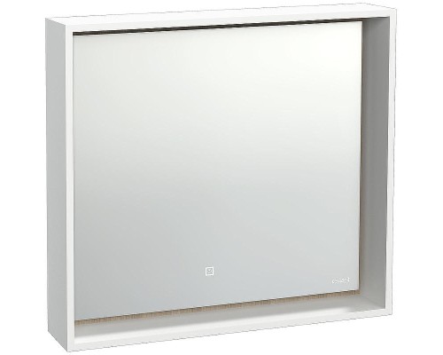 Зеркало Cersanit Louna 80 SP-LU-LOU80-Os с подсветкой Белое с сенсорным выключателем