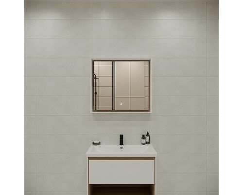 Зеркало Cersanit Louna 80 SP-LU-LOU80-Os с подсветкой Белое с сенсорным выключателем