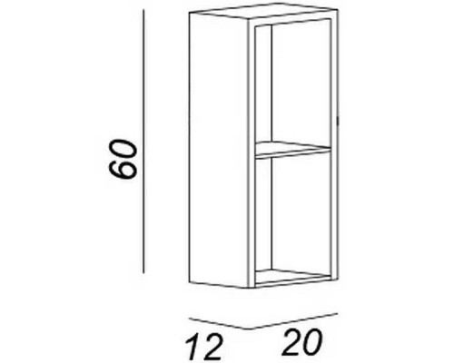 Полка Cezares 20 53133 Bianco lucido