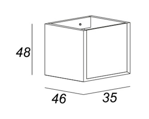 Подвесной шкаф Cezares Bellagio 35 54863 Grafite