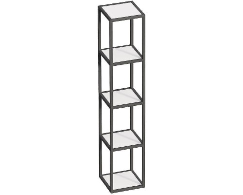 Полка Cezares Cadro 30 CADRO-30/30/160-4C-SO-MET-ST Черная матовая