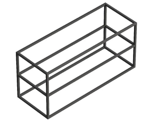 Консоль под раковину Cezares Cadro 120 CADRO-120/46/58-2C-SO-MET-ST Черная матовая