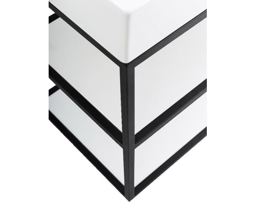 Консоль под раковину Cezares Cadro 120 CADRO-120/46/58-2C-SO-MET-ST Черная матовая